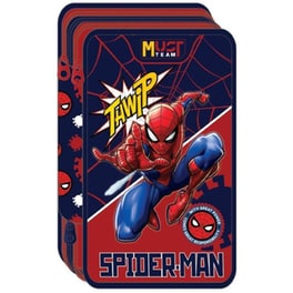 Κασετίνα Παραλληλόγραμμη Must Τριπλή Spiderman Thwip