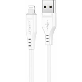 Καλώδιο δεδομένων Acefast C3-02 USB-A σε Lightning Braided 2.4A Apple Certified MFI 1.2m - Λευκό