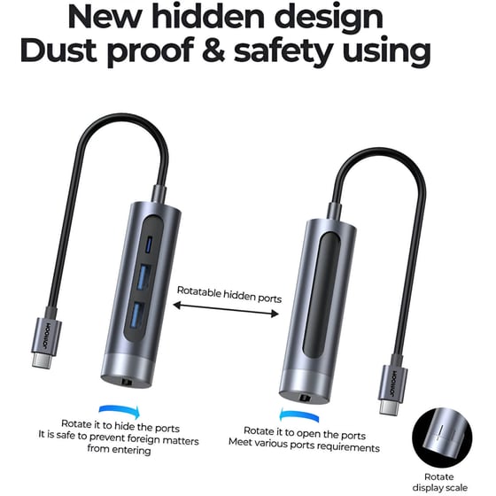 Docking Station Joyroom S-H113-DG 4-Port USB 3.0 συμβατό με USB-C image 4