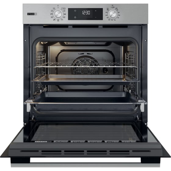 WHIRLPOOL OMSK58HU1SX 71 Lt Inox Εντοιχιζόμενος Φούρνος Άνω Πάγκου image 2