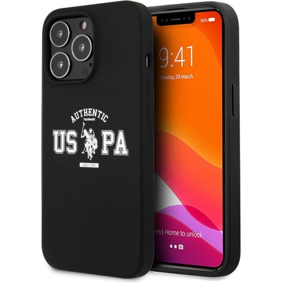 Θήκη Apple iPhone 13 Pro - U.S. Polo Assn Authentic Logo Collection - Μαύρο image 0
