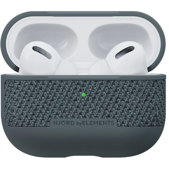 Θήκη Apple AirPods Pro - Njord Υφασμάτινη - Dark Grey image 0