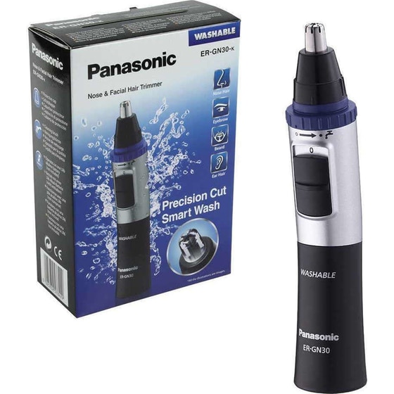 Trimmer PANASONIC ER-GN30 με Σύστημα Καθαρισμού για Μύτη, Αυτιά, Φρύδια και Γένι Ασημί image 6
