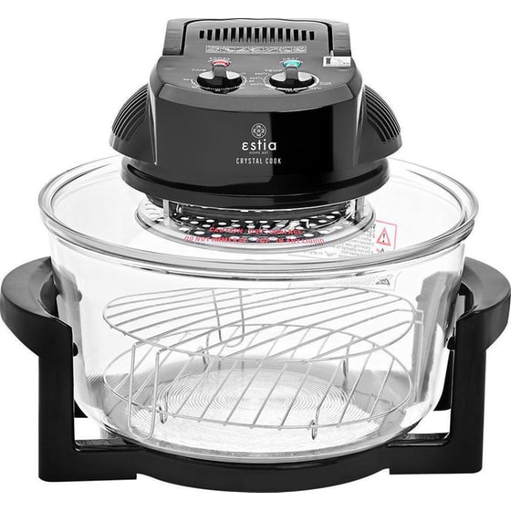 Φουρνάκι Ρομπότ ESTIA CRYSTAL COOK 1400 W 12 L Μαύρο image 0