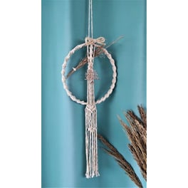 Χριστουγεννιάτικο Διακοσμητικό Στεφάνι Feelboho Χειροποιήτο Μακραμέ