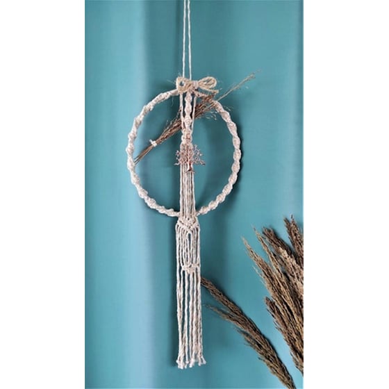 Χριστουγεννιάτικο Διακοσμητικό Στεφάνι Feelboho Χειροποιήτο Μακραμέ image 0
