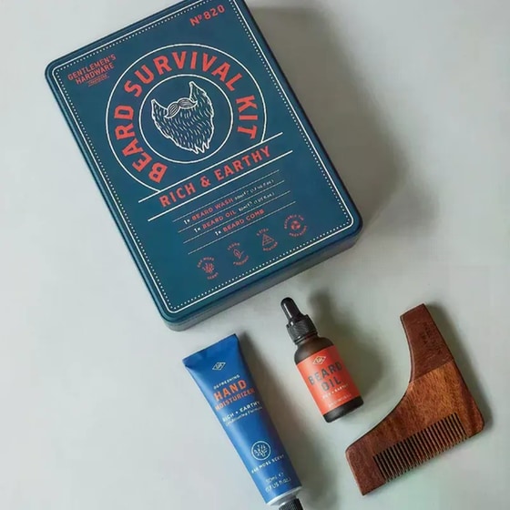 Σετ Περιποίησης Beard Gentlemen's Hardware (3 Τεμάχια) image 4