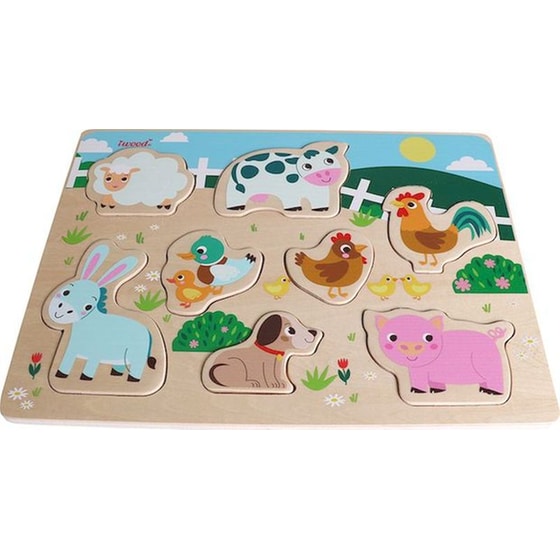 Παζλ με Ενσφηνώματα Farm Animal Puzzle image 1