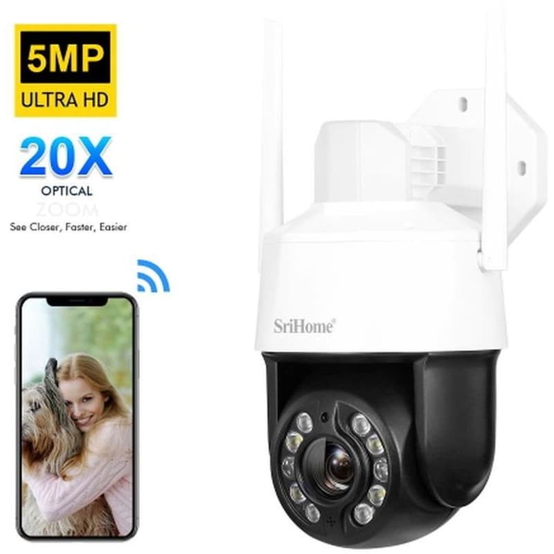 SRIHOME Ασύρματη IP Camera SRIHOME SH041 Full HD Bullet / Box με Αμφίδρομο ήχο