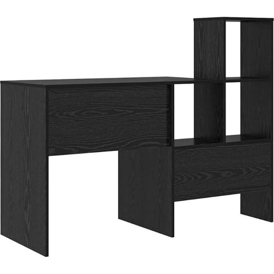 Γραφείο VidaXL από Επεξεργασμένο Ξύλο 100x40x90 cm - Μαύρη Οξιά image 6