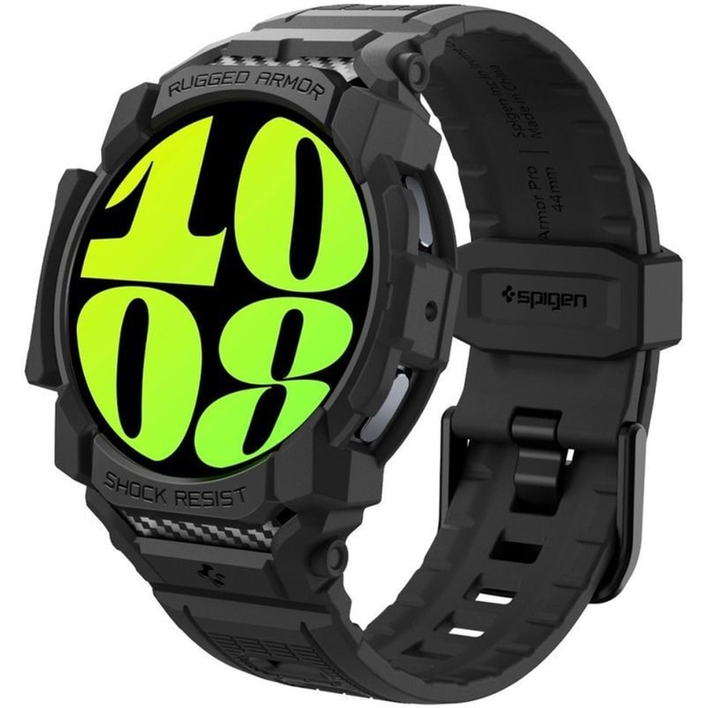 Λουράκι + Θήκη Spigen Rugged Armor Pro Unibody για Samsung Galaxy Watch 7 44mm - Matte Black