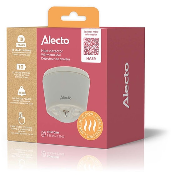 Αισθητήρας θερμότητας ALECTO HA59 με συναγερμό 85dB image 2