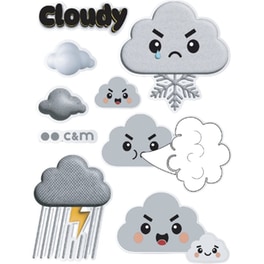 Case&Me Bijoux Stickers Σετ με αυτοκόλλητα - Cloud