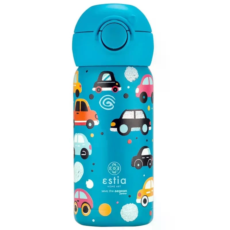ESTIA HOME ART Παγούρι Θερμός Estia Feline Foliage Cars 350ml