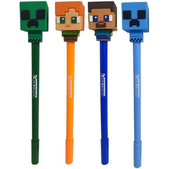 Στυλό Διαρκείας Puckator με Γόμα Topper Minecraft (1 Τεμάχιο) image 0