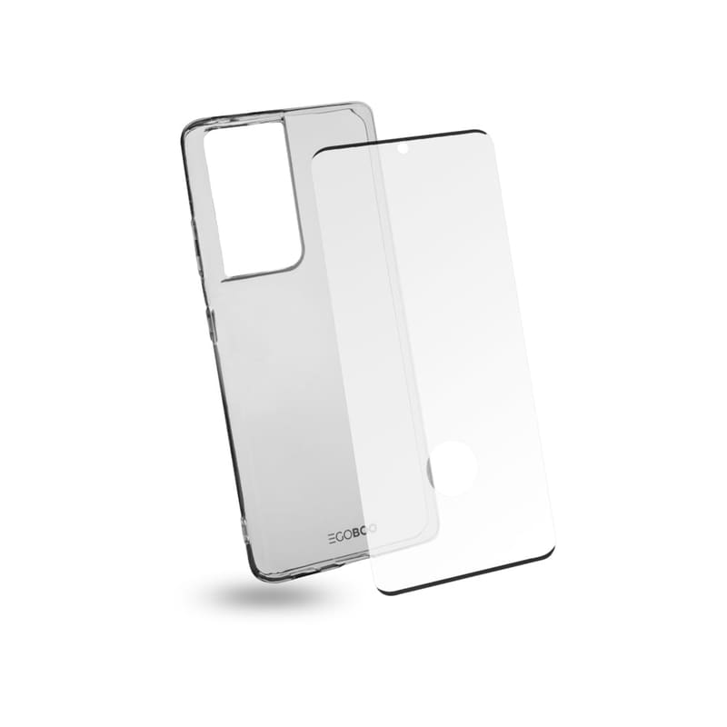 EGOBOO Θήκη Προστασία οθόνης Samsung Galaxy S21 Ultra - Egoboo Back Cover Case - Διάφανο
