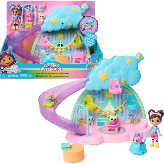 Spin Master: Gabby's Dollhouse - Gabby's Kitty Care Ear Purrfect Playroom (6071538) image 1