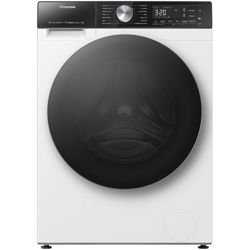 HISENSE WF5S9045BW 9 kg 1.400 Στροφές Λευκό με WiFi Πλυντήριο ρούχων