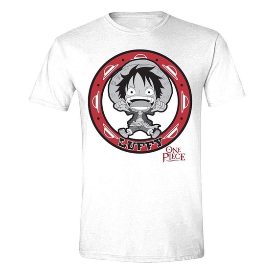 T-shirt Pcmerch One Piece Luffy Kawaii - Λευκό image 0