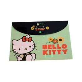 Φάκελος Gim Hello Kitty με Κουμπί Πράσινο