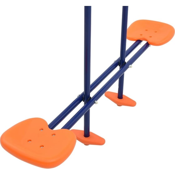 VidaXL Σετ Κούνιας 3 Θέσεων από Ατσάλι & Πλαστικό - Μπλε/ Πράσινο/ Πορτοκαλί image 5