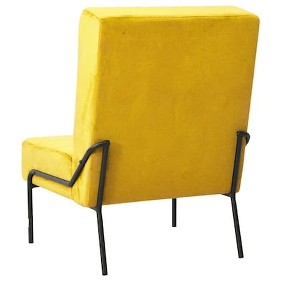 Vidaxl Καρέκλα Χαλάρωσης 65 X 79 X 87 Μουσταρδί Βελούδινη image 4