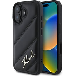 Θήκη Apple iPhone 16 - Karl Lagerfeld Quilted Signature - Black