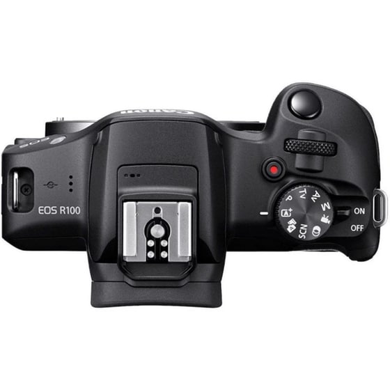 Φωτογραφική Μηχανή Mirrorless Canon EOS R100 Kit RF-S 18-45mm f4.5-6.3 IS STM + RF 75-300mm f/4-5.6 - Black image 7