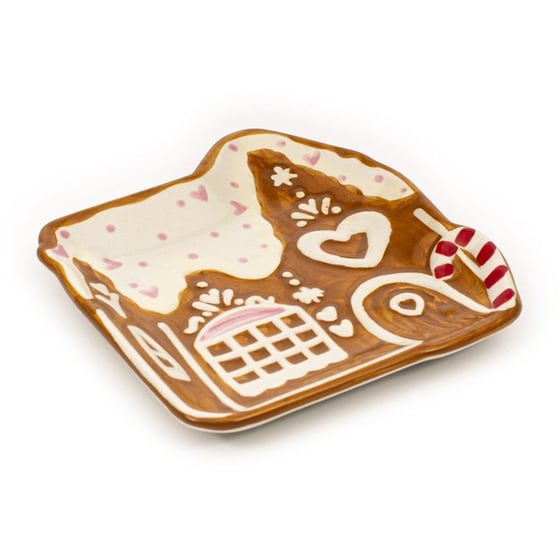 Δίσκος Κεραμικός Tri-Coastal Gingerbread House image 2