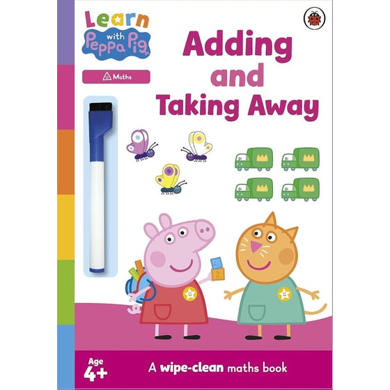 Learn with Peppa: Adding and Taking Away wipe-clean activity book image 0