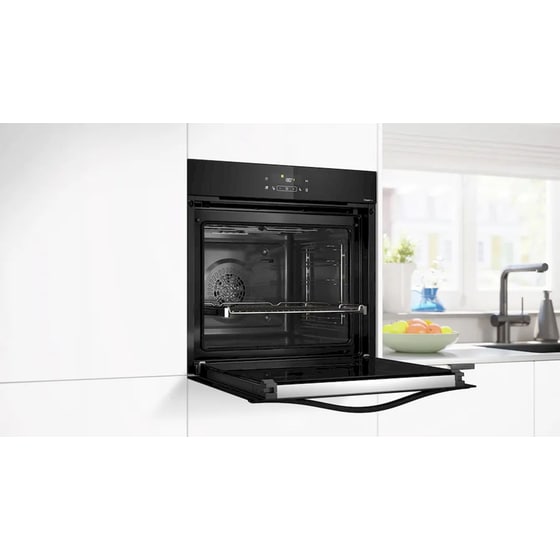 PITSOS PH38M21B3 71 Lt Μαύρο Εντοιχιζόμενος Φούρνος Άνω Πάγκου image 3