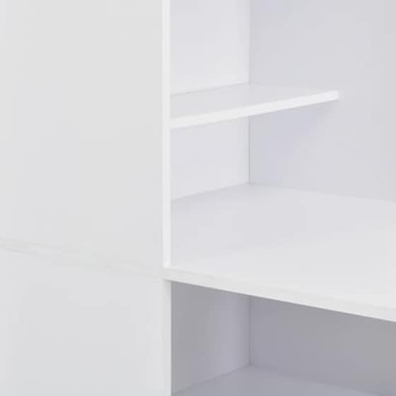 Vidaxl Τραπέζι Μπαρ Με Ραφιέρα Λευκό 115 X 59 X 200 Εκ. image 2