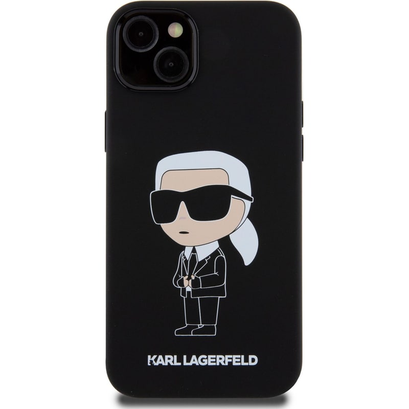 KARL LAGERFELD Θήκη Apple iPhone 15 Plus - Karl Lagerfeld Ikonik NFT Hard Case - Black