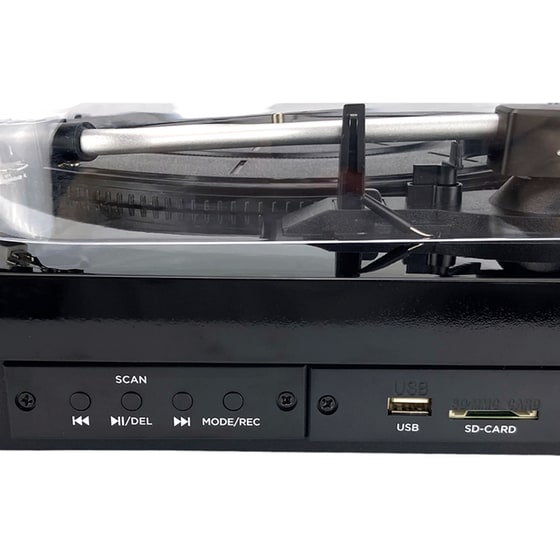 Πικάπ Aiwa GBTUR-120BK Με Ενσωματωμένα Ηχεία - Μαύρο image 8