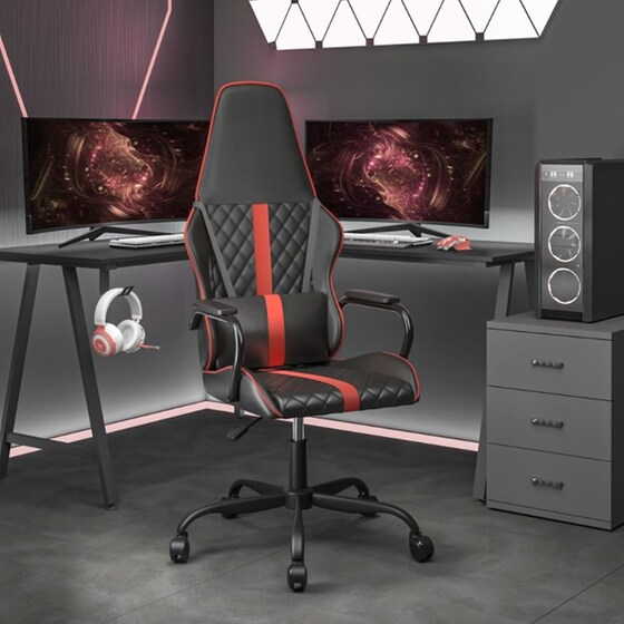 Καρέκλα Gaming VIDAXL 3143788 από Τεχνητό Δέρμα - Μαύρο / Κόκκινο image 8