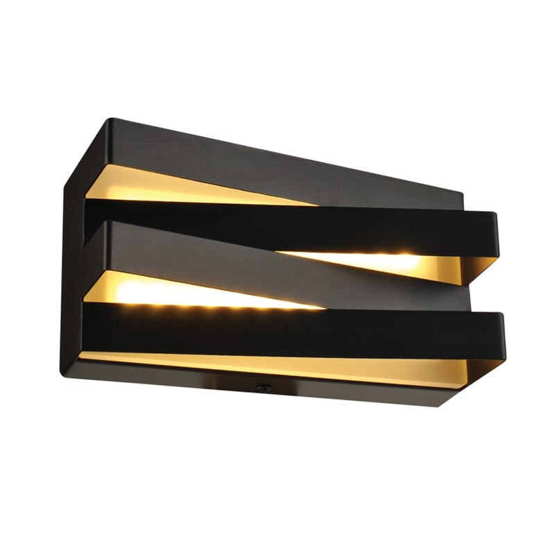 Απλίκα Τοίχου Led Aca Milano V80ledw20bk από Αλουμίνιο 20x8.5x10.5 cm - Μαύρη