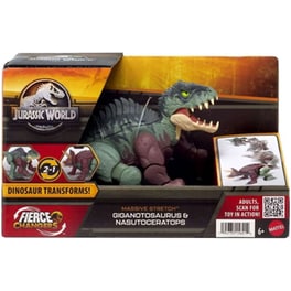 Φιγούρα Δράσης Mattel Jurassic World: Fierce Changers Massive Stretch - Giganotosaurus And Nasutoceratops