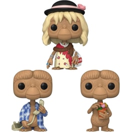 Funko Pop! Movies - E.T. - E.T. in Disguise/ E.T. in Robe/ E.T. with Flowers 3-Pack