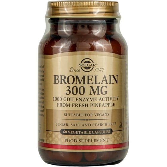 Ένζυμο Solgar Bromelain 300mg - 60 κάψουλες image 0