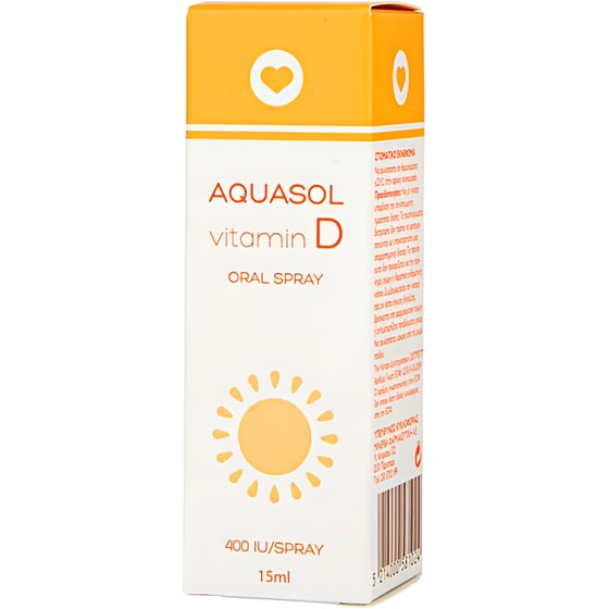 Aquasl Vitamin D3 400IU Oral Spray - 15ml image 0