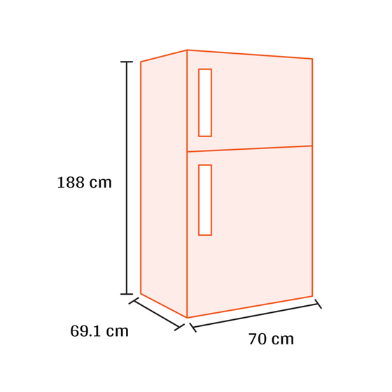 MIDEA MDRT645MTE01E Total No Frost 463 Lt Λευκό Δίπορτο Ψυγείο image 1