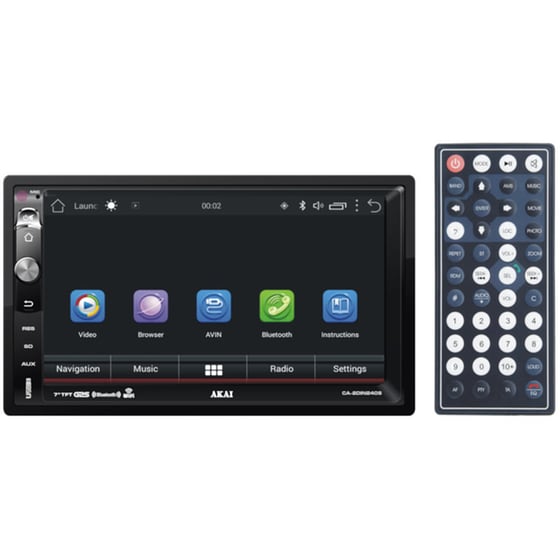 Akai CA-2DIN2405 Ηχοσύστημα Αυτοκινήτου Universal 2DIN 7" - Μαύρο image 0