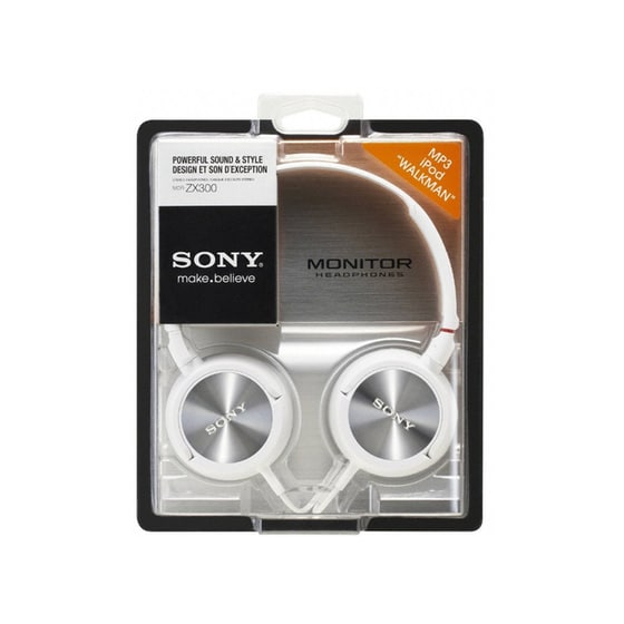 Ακουστικά Κεφαλής Sony MDR ZX300/W Λευκό image 1