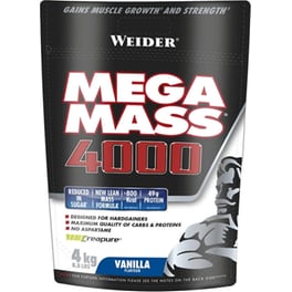 Πρωτεΐνη Weider Mega Mass 4000 Βανίλια - 4kg