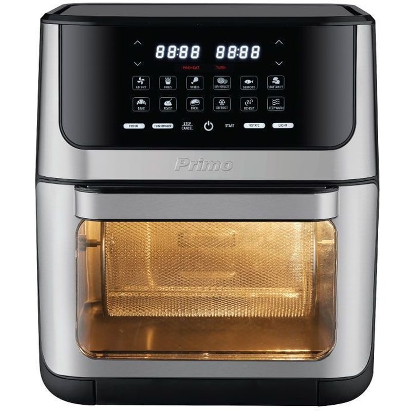 PRIMO PRAF-40424 Digital 1800 W 12 L Inox/Mαύρο Φριτέζα Αέρος - Φουρνάκι