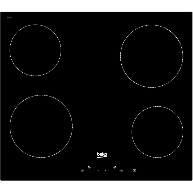 Εστία Κεραμική Αυτόνομη ΒΕΚΟ HIC 64400 E 58 cm Μαύρο