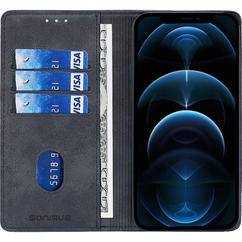 Θήκη Apple iPhone 14 Plus - Sonique Vintage Magnet Book - Μαύρο