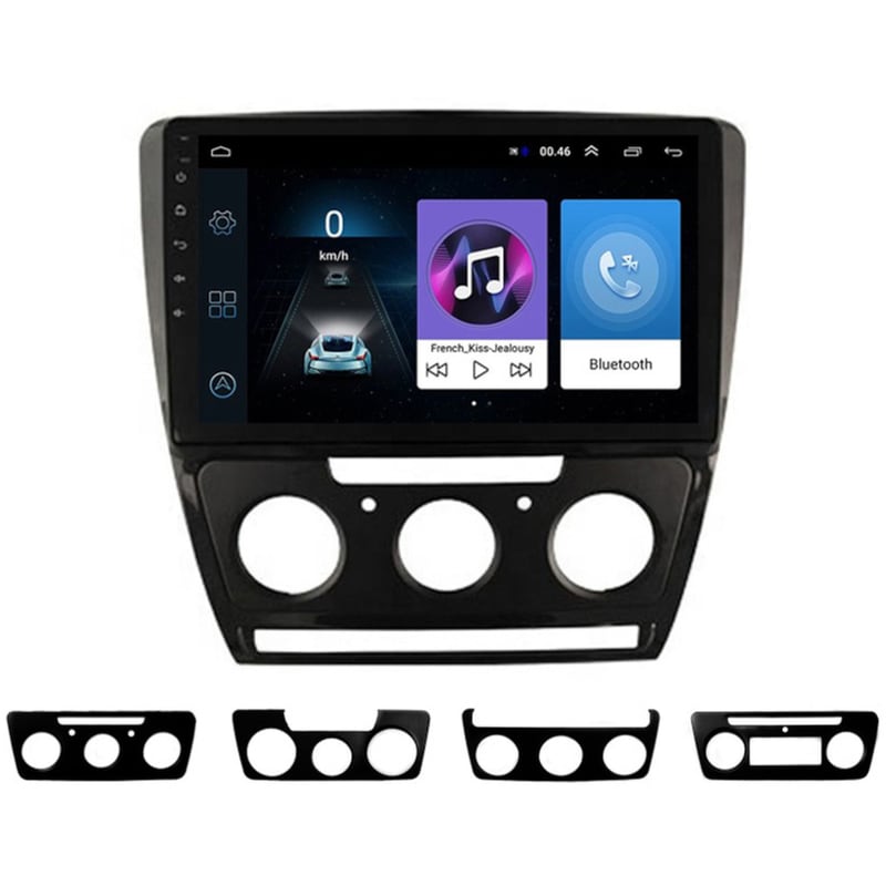 Ηχοσύστημα με Οθόνη Αφής 10 Android GPS Wi-Fi Bluetooth 4GB/ 64GB για Skoda Octavia 5 (2005 - 2012) - Μαύρο