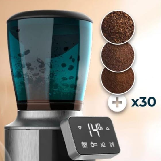 CECOTEC SteelMill Touch CEC-01805 200 W Ασημί Ηλεκτρικός Μύλος Άλεσης Καφέ image 1