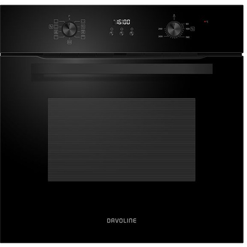 DAVOLINE STAR BIO 0875BL 75 Lt Μαύρο Εντοιχιζόμενος Φούρνος Άνω Πάγκου DEVOLINE
